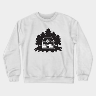 House in the forest Crewneck Sweatshirt